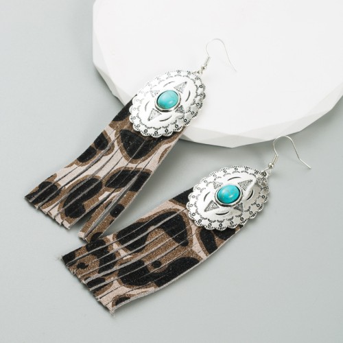 Fashion Jewelry Leather Earrings For Women YWHME-92