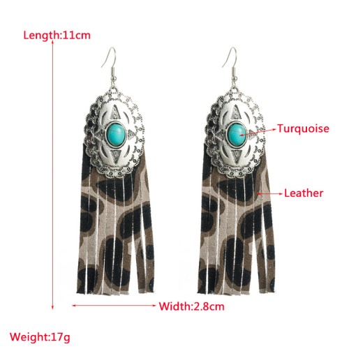 Fashion Jewelry Leather Earrings For Women YWHME-92