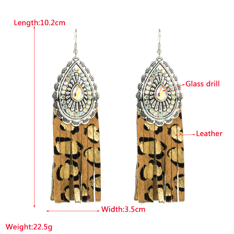 Fashion Jewelry Leather Earrings For Women YWHME-93 