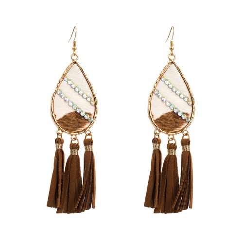 Fashion Jewelry Leather Earrings For Women YWHME-95