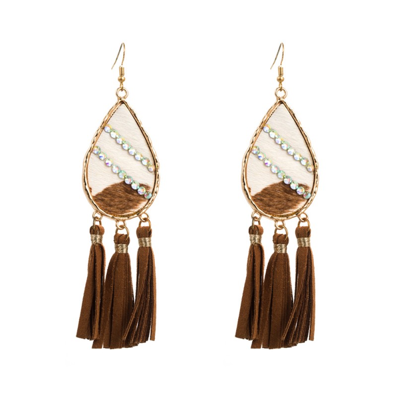 Fashion Jewelry Leather Earrings For Women YWHME-95 