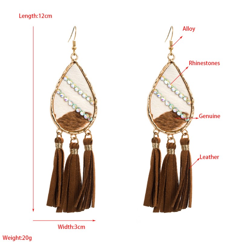 Fashion Jewelry Leather Earrings For Women YWHME-95 