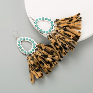 Fashion Jewelry Leather Earrings For Women YWHME-96 