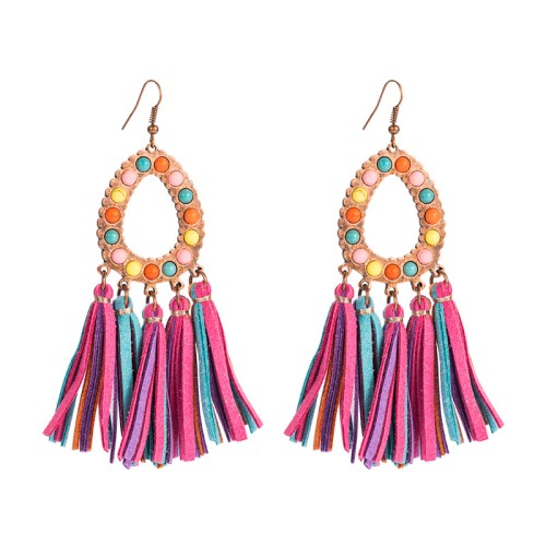 Fashion Jewelry Leather Earrings For Women YWHME-96