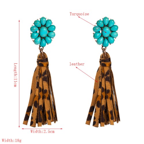 Fashion Jewelry Leather Earrings For Women YWHME-97