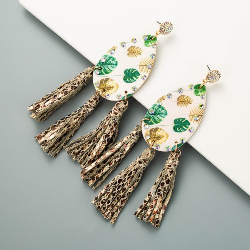 Fashion Jewelry Leather Earrings For Women YWHME-99