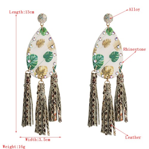 Fashion Jewelry Leather Earrings For Women YWHME-99