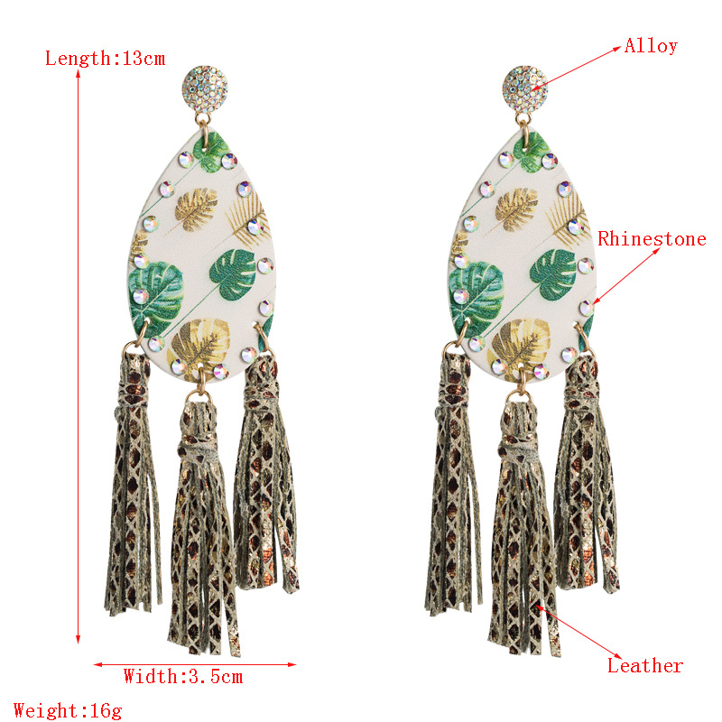 Fashion Jewelry Leather Earrings For Women YWHME-99 