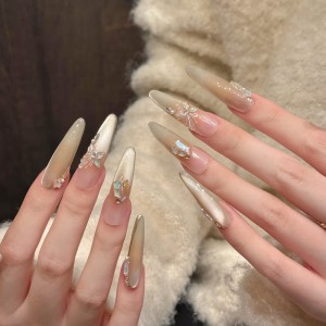 Fashion Long Handmade Press-On Nails For Women BVNL-05 