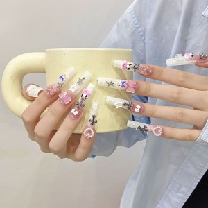 Fashion Long Handmade Press-On Nails For Women BVNL-101 