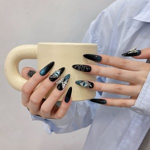 Fashion Long Handmade Press-On Nails For Women BVNL-102 