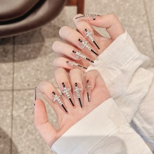 Fashion Long Handmade Press-On Nails For Women BVNL-104 