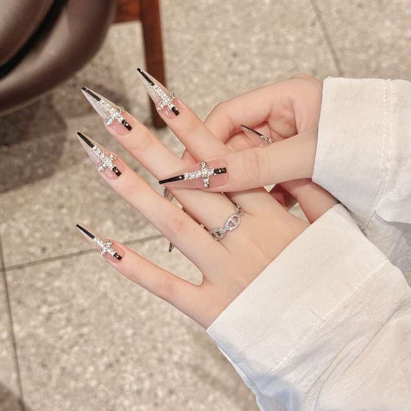 Fashion Long Handmade Press-On Nails For Women BVNL-104 