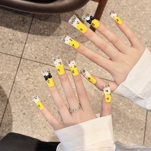 Fashion Long Handmade Press-On Nails For Women BVNL-105 