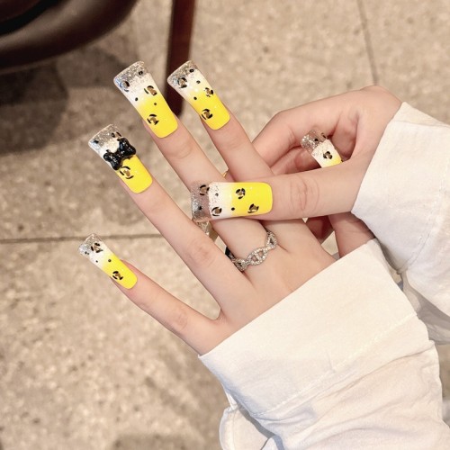 Fashion Long Handmade Press-On Nails For Women BVNL-105