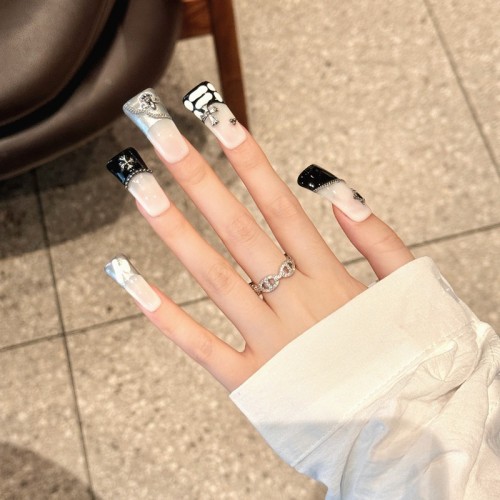 Fashion Long Handmade Press-On Nails For Women BVNL-106