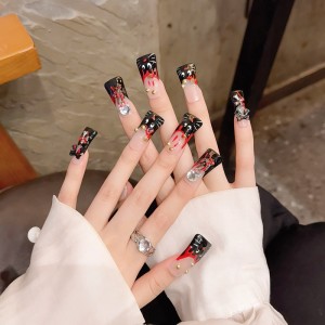 Fashion Long Handmade Press-On Nails For Women BVNL-107 