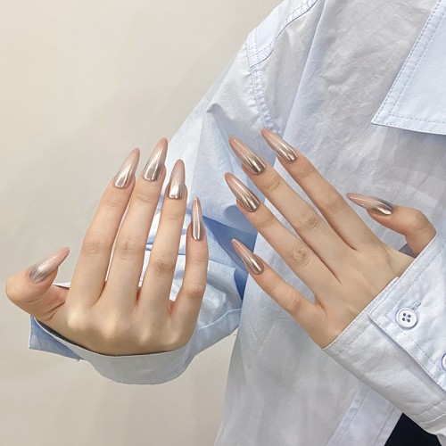 Fashion Long Handmade Press-On Nails For Women BVNL-113