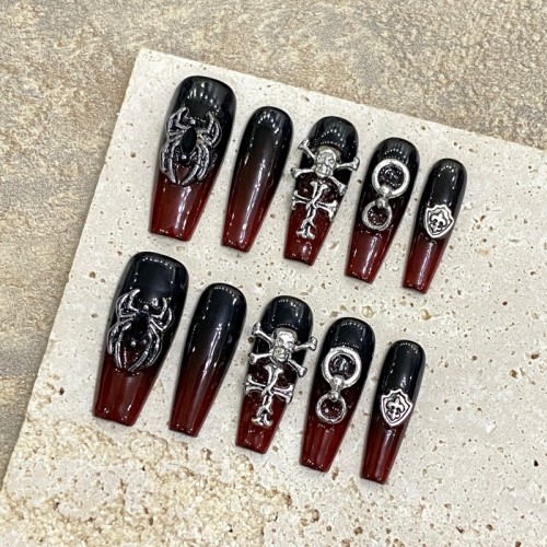 Fashion Long Handmade Press-On Nails For Women BVNL-131