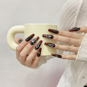 Fashion Long Handmade Press-On Nails For Women BVNL-131 