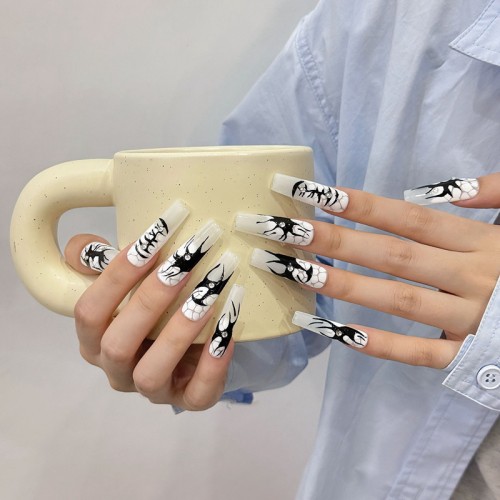 Fashion Long Handmade Press-On Nails For Women BVNL-151