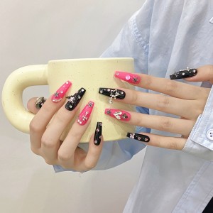 Fashion Long Handmade Press-On Nails For Women BVNL-156 