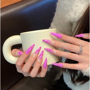 Fashion Long Handmade Press-On Nails For Women BVNL-157 