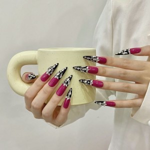 Fashion Long Handmade Press-On Nails For Women BVNL-169 