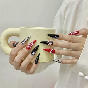 Fashion Long Handmade Press-On Nails For Women BVNL-171 