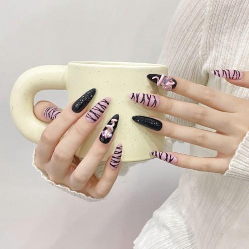 Fashion Long Handmade Press-On Nails For Women BVNL-173