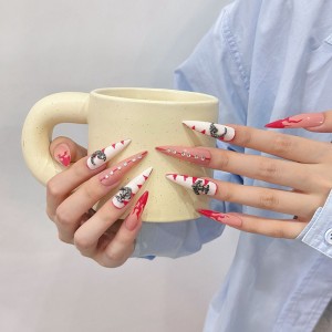 Fashion Long Handmade Press-On Nails For Women BVNL-176 