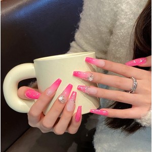 Fashion Long Handmade Press-On Nails For Women BVNL-177 