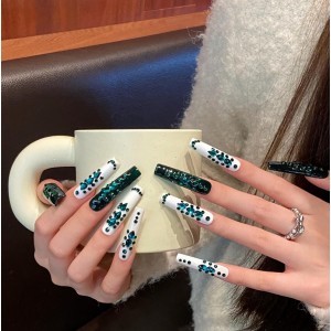 Fashion Long Handmade Press-On Nails For Women BVNL-178 