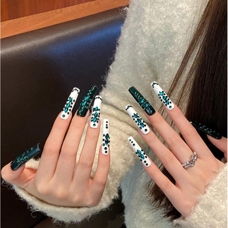 Fashion Long Handmade Press-On Nails For Women BVNL-178 