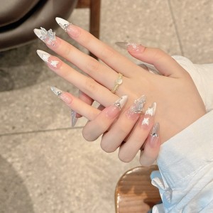 Fashion Long Handmade Press-On Nails For Women BVNL-188 