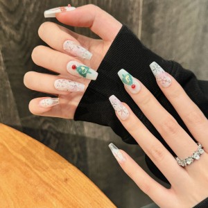 Fashion Long Handmade Press-On Nails For Women BVNL-191 