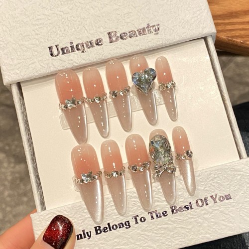 Fashion Long Handmade Press-On Nails For Women BVNL-201