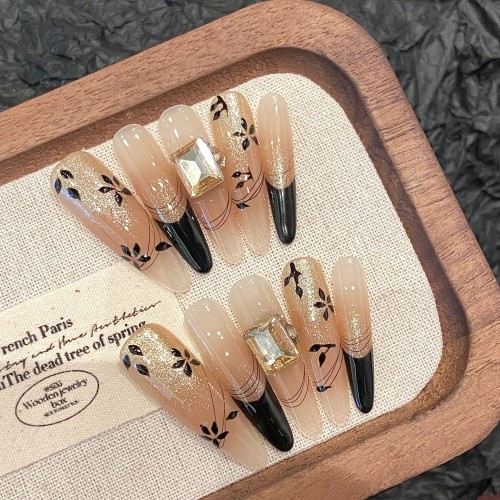 Fashion Long Handmade Press-On Nails For Women BVNL-207