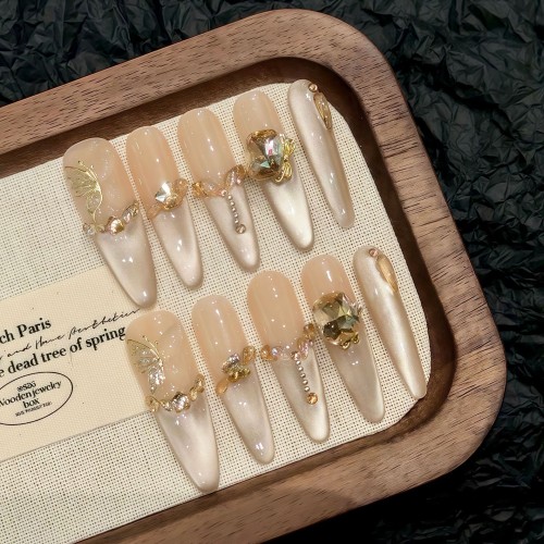 Fashion Long Handmade Press-On Nails For Women BVNL-215