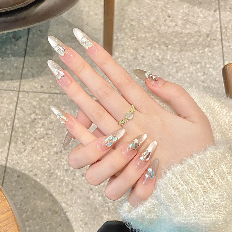 Fashion Long Handmade Press-On Nails For Women BVNL-234 