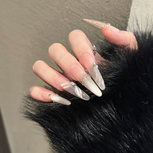 Fashion Long Handmade Press-On Nails For Women BVNL-25