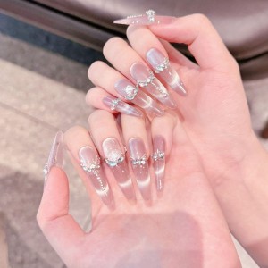 Fashion Long Handmade Press-On Nails For Women BVNL-27 