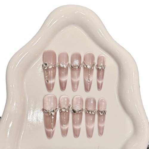 Fashion Long Handmade Press-On Nails For Women BVNL-27