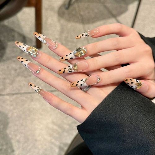 Fashion Long Handmade Press-On Nails For Women BVNL-271