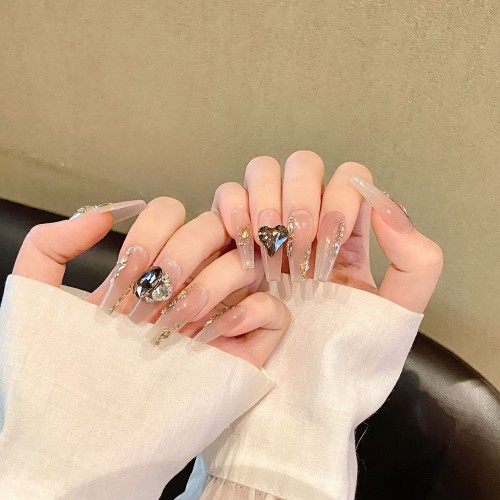 Fashion Long Handmade Press-On Nails For Women BVNL-277