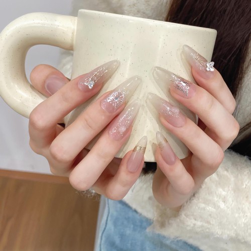 Fashion Long Handmade Press-On Nails For Women BVNL-280