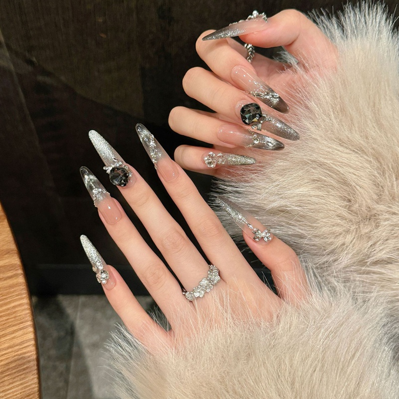 Fashion Long Handmade Press-On Nails For Women BVNL-29 