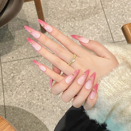 Fashion Long Handmade Press-On Nails For Women BVNL-305