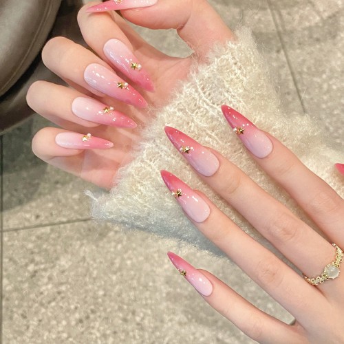 Fashion Long Handmade Press-On Nails For Women BVNL-305