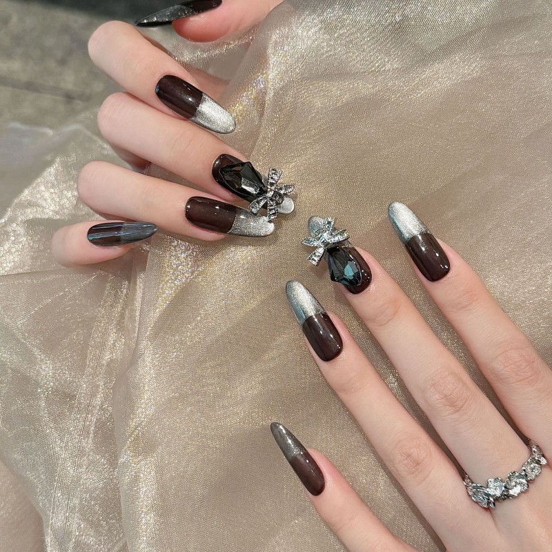 Fashion Long Handmade Press-On Nails For Women BVNL-310 